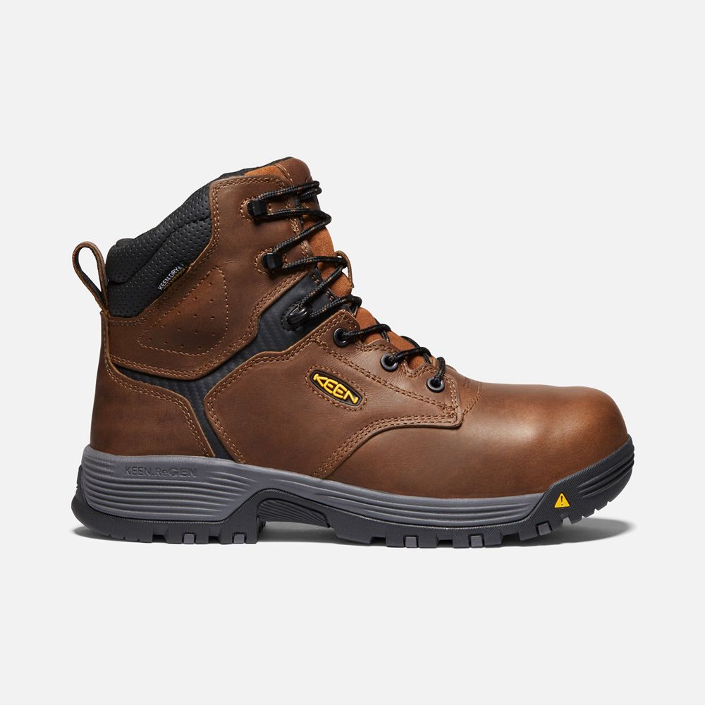 Cizme Keen Romania Barbati Maro Chicago 6" Internal Met Waterproof (Carbon-Fiber Toe) 8170-LIPBX